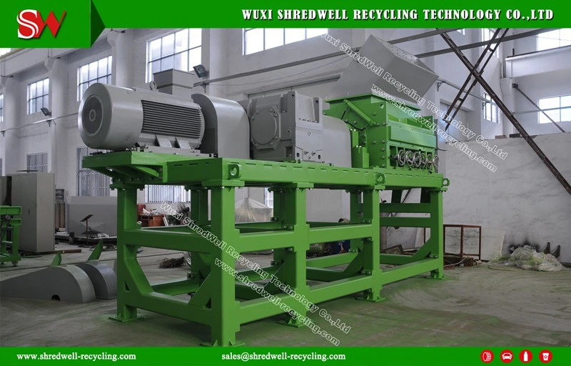 Automatic Scrap/Waste/Used Tyre Recycle Equipment for Rubber Mulch Shredding