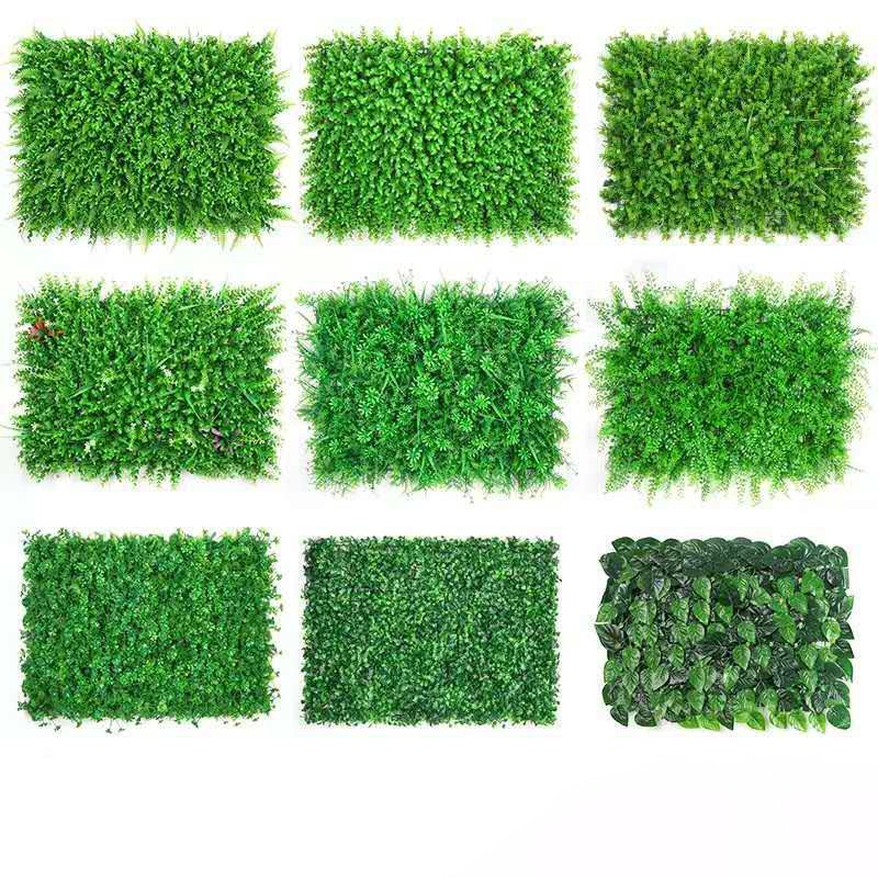 UV Outdoor Fake Grass Hedge Jungle Vertical Plant Wall Artificial Wall