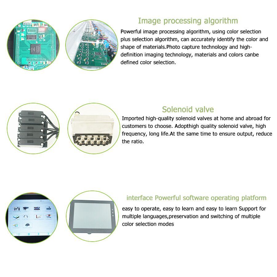 8 Chutes Big Capacity Anise Color Selecting Machine Intelligent Anise Color Sorter Machine