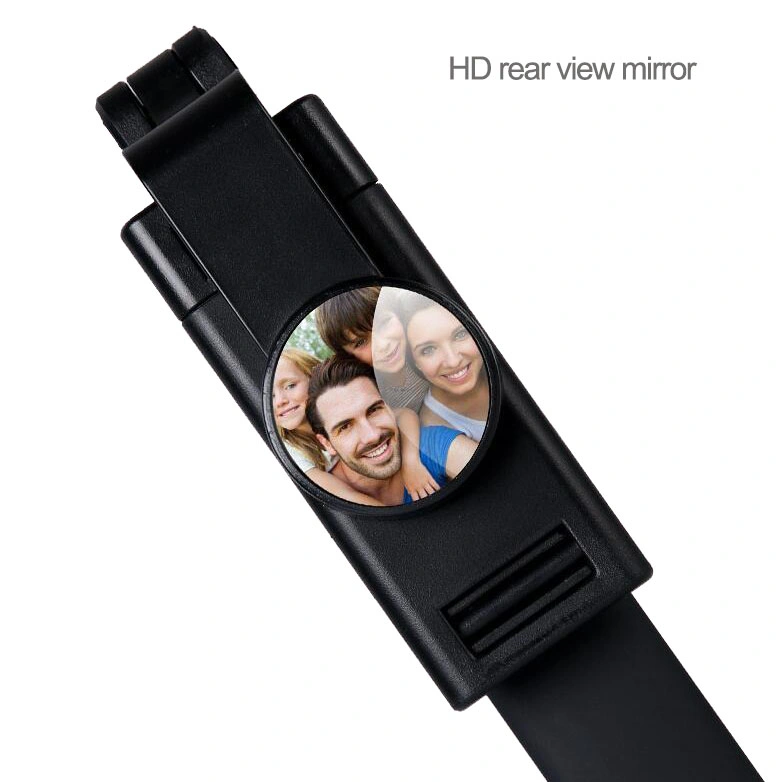Multi-Function Bluetooth Stainless Steel Selfie Stick K09 with Large HD Rear View Mirror