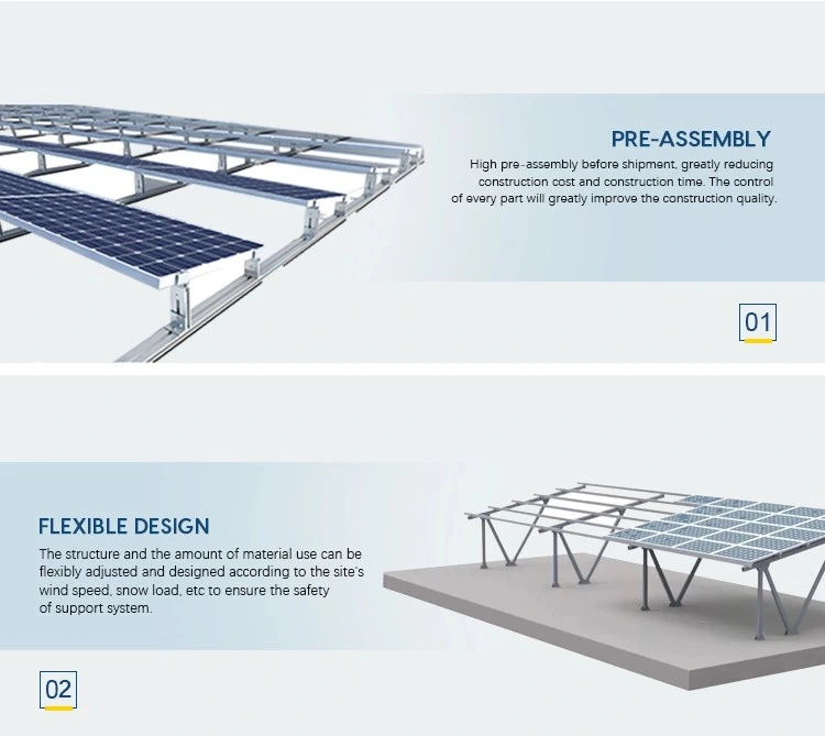 Solar Bracket Ground Mounting System Solar Racking Aluminum Profile