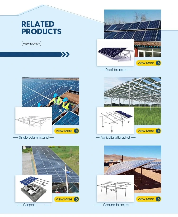 Solar Panel System Ground Mounting System Solar Bracket and Mounting Bracket