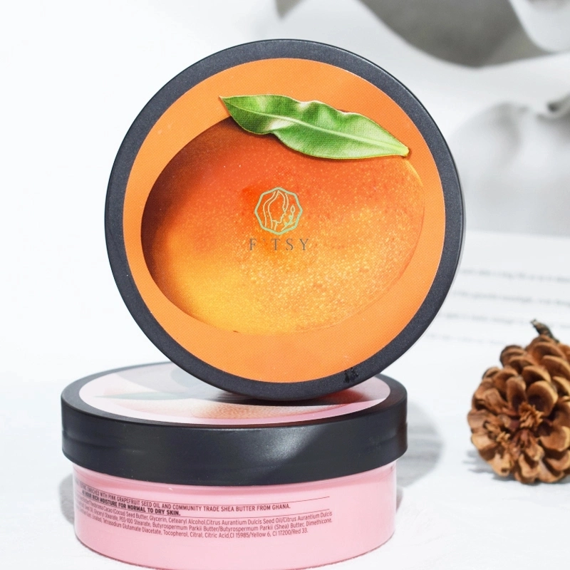OEM Grapefruit Extract Body Butter Free Customized Body Butter High Quality Thick Texture Skin Nourishing Grapefruit Body Butter