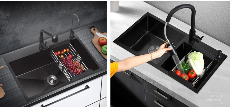 Modern Style Stainless Steel Kitchen Sink Single Bowl Sink Bathroom Equipment