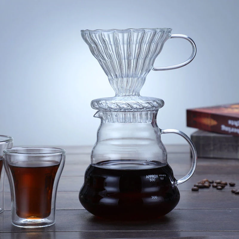 600 Ml Glass Coffee Pot High Temperature Resistant Glass Coffee Pot