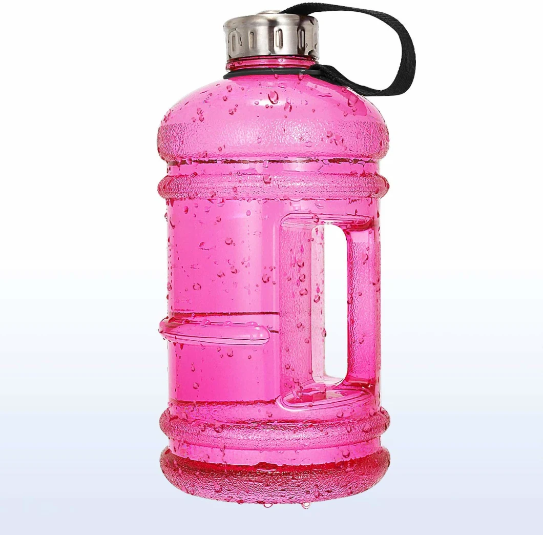 BPA Free PETG Plastic Wide Mouth Drinking Container Flask for Fitness Gym Biking Outdoor Travel