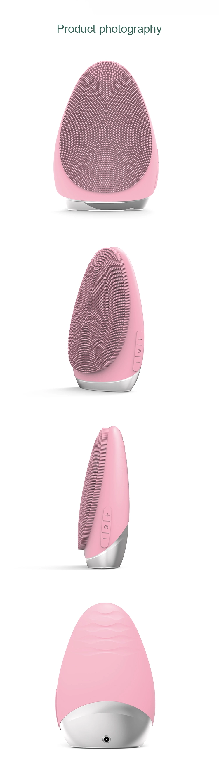 LED Facial Cleansing Brush LED Light Cleansing Brush Ipx7 Face Cleansing Brush