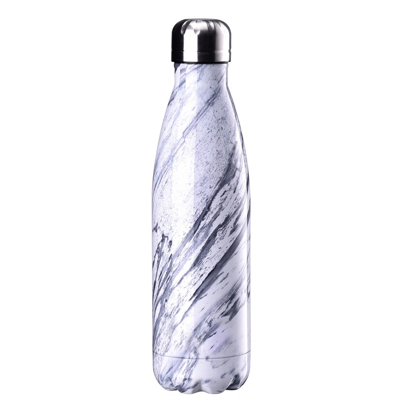 Double Wall Glass Vacuum Flask Bottle Stainless Steel Cola Shaped Glass Water Bottle