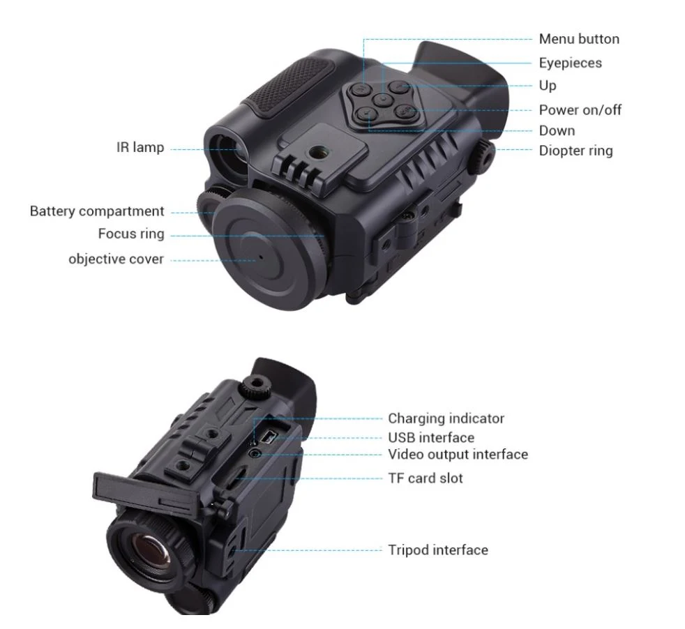 Hunting Infrared Digital Telescope Monocular Night Vision