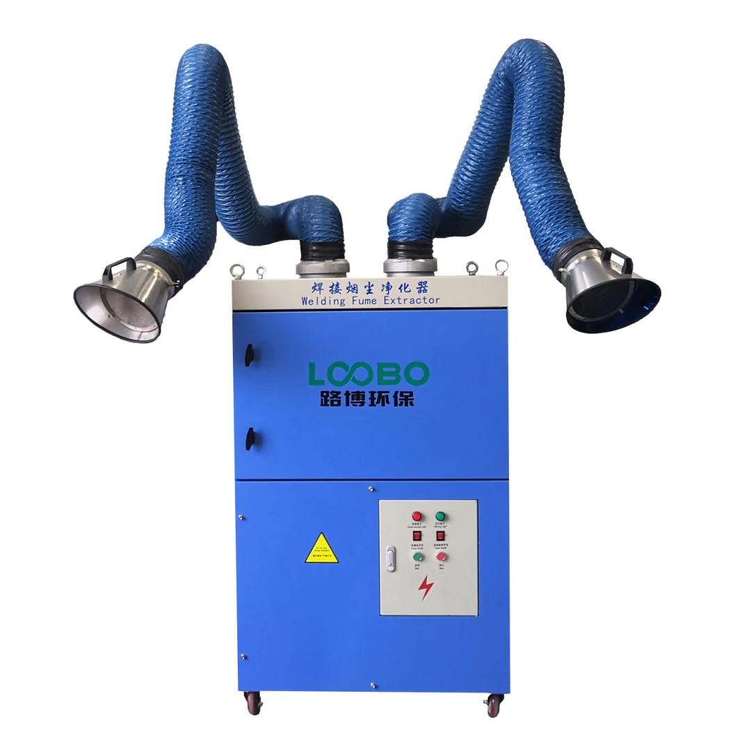 Weld Fume Extractor with Double Arm or Single Arm