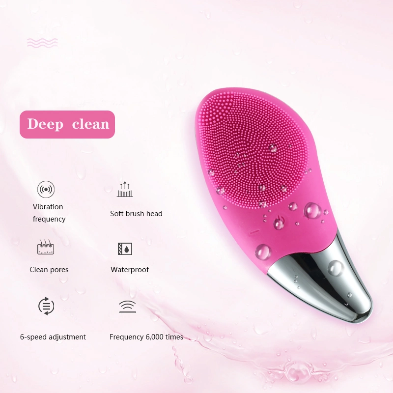 Silicone Rechargeable Cleanser Skin Care Tool Electric Facial Cleansing