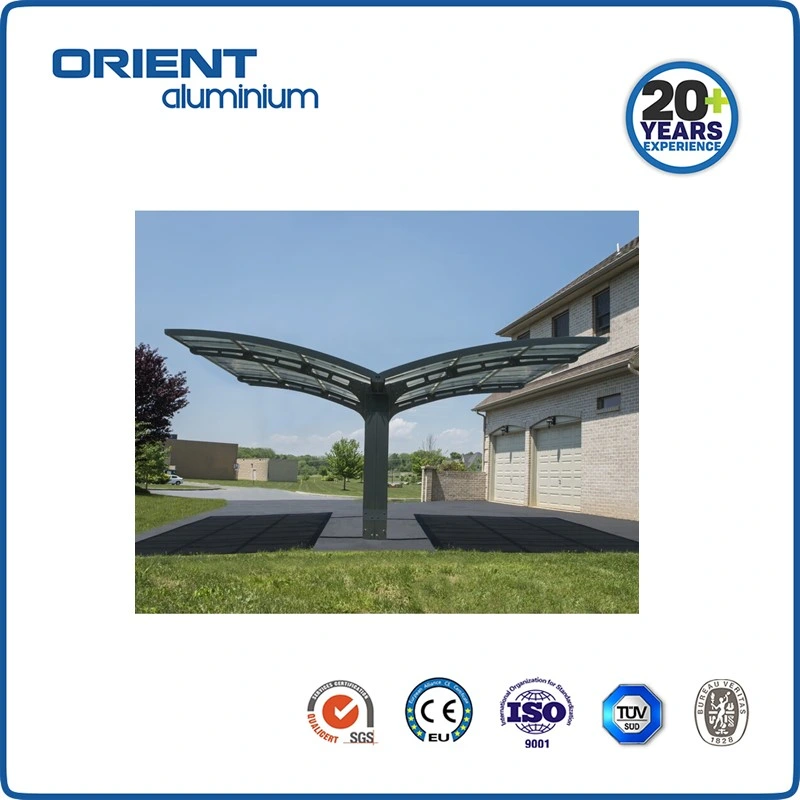 Polycarbonate Roof Aluminum Double Carport Modern Carport