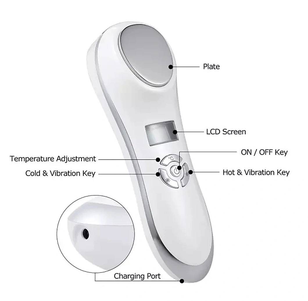 Hot and Cold Deep Cleansing Facial Beauty Device for Anti-Wrinkle