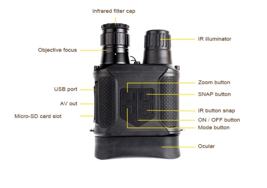 2020 New Wildlife Outdoor Hunting Camping Enthusiasts Day Night Vision 7 Grades Infrared Digital Night Vision
