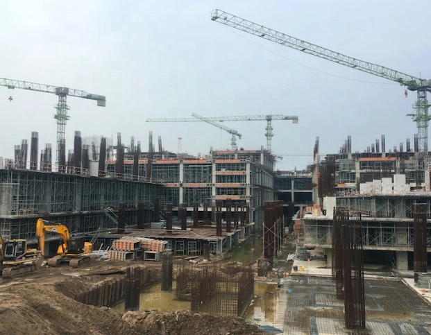 Construction Hoisting 20 Ton Luffing-Jib Tower Crane L250-20