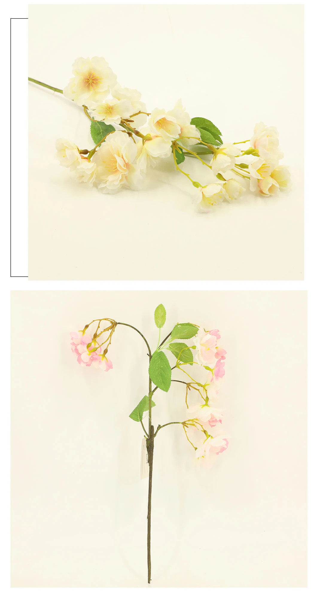 Artificial Plant Silk Flower Cherry Blossom Spray Wedding Decoration Gfv-019-1