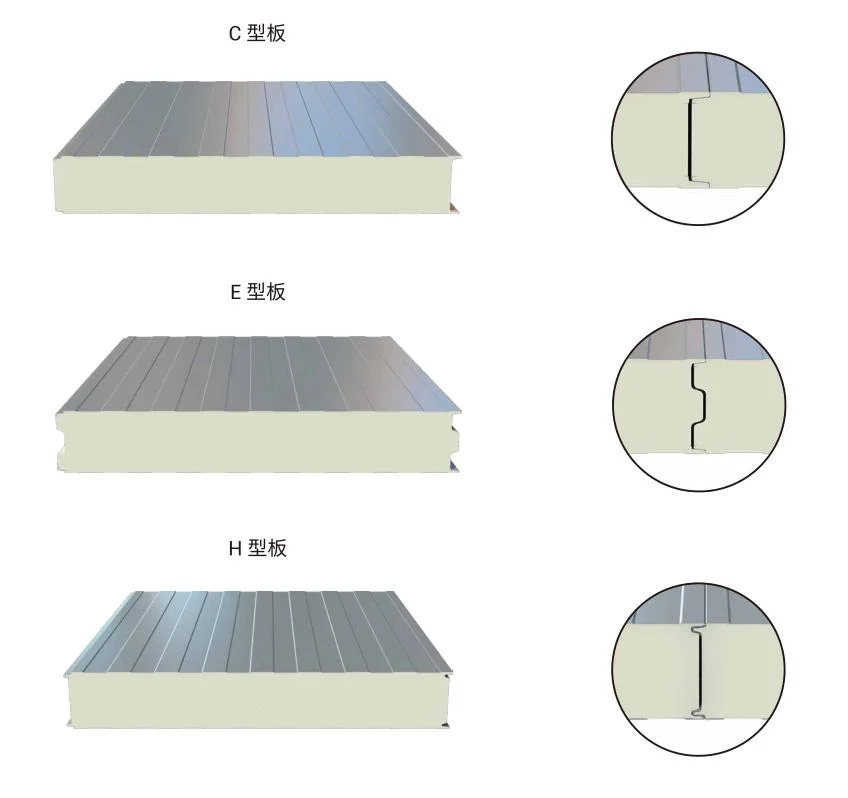 Galvanized Color Coated Sheet 50~200mm Polyurethane Foam Sandwicn Panel for Steel Construction Warehouse Shed