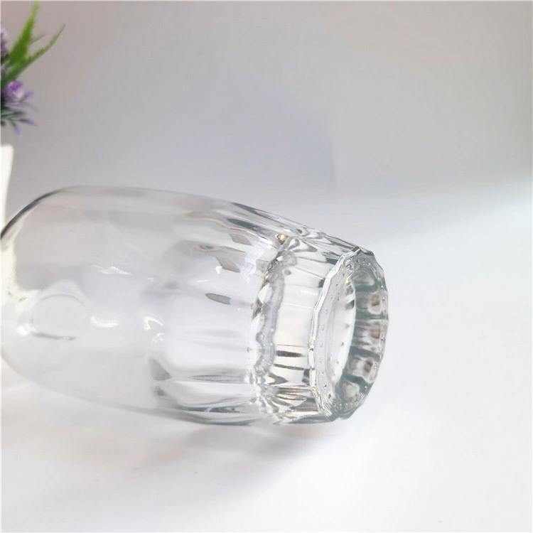 Thick Bottom Round 500ml 750ml 1000ml Empty Vodka Whiskey Glass Bottle with Wood Cork Sealing