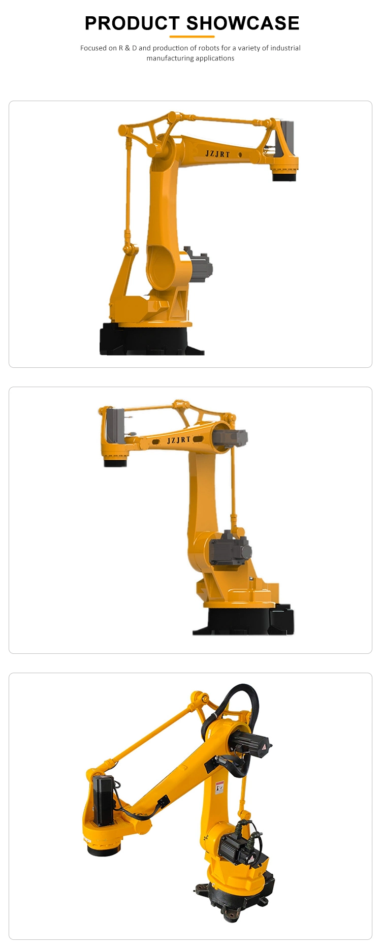 Low Cost Industrial Robot 6 Dof Robot Rrm Manufacturer for Multi Joint Robot Palletizing, Polishing, Painting with CE Certificate