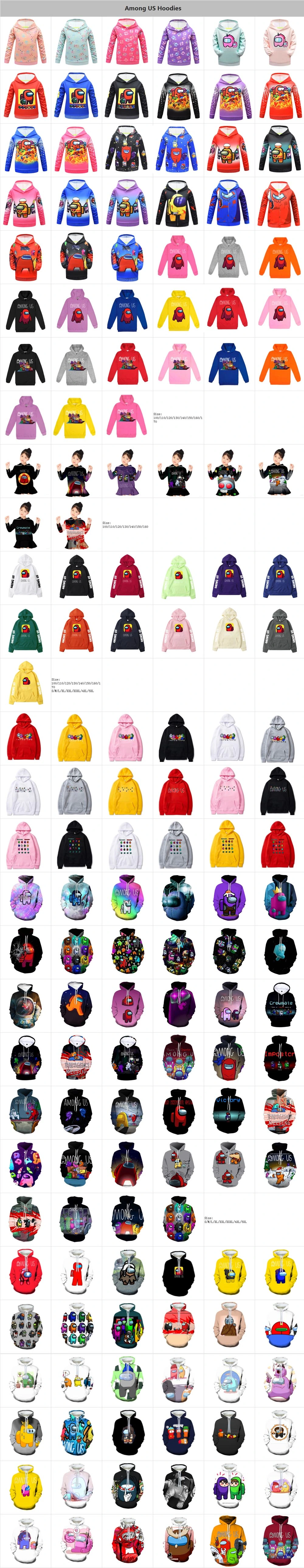 Hoodies for Among Us Game 3D Full Printing Oversized Among Us Fleece