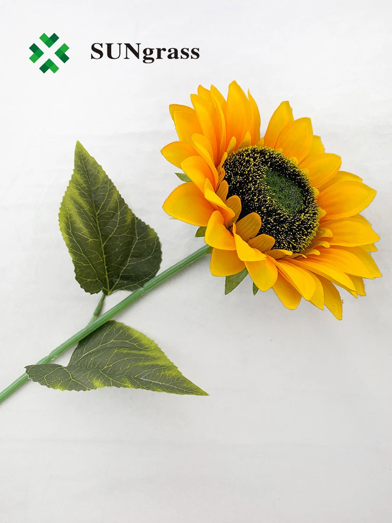 Decorative Artificial Cloth Sunflower Flower Wedding Flower Cheap Wholesale