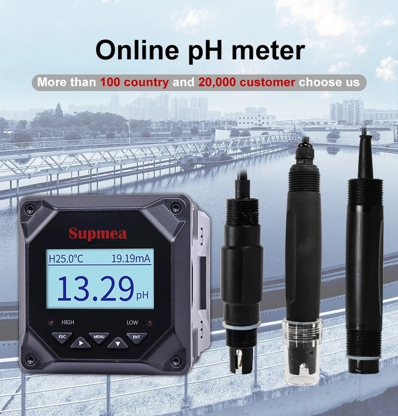 High Accuraci pH Meter Function of pH Meter Ec pH Tester in Line pH Meter