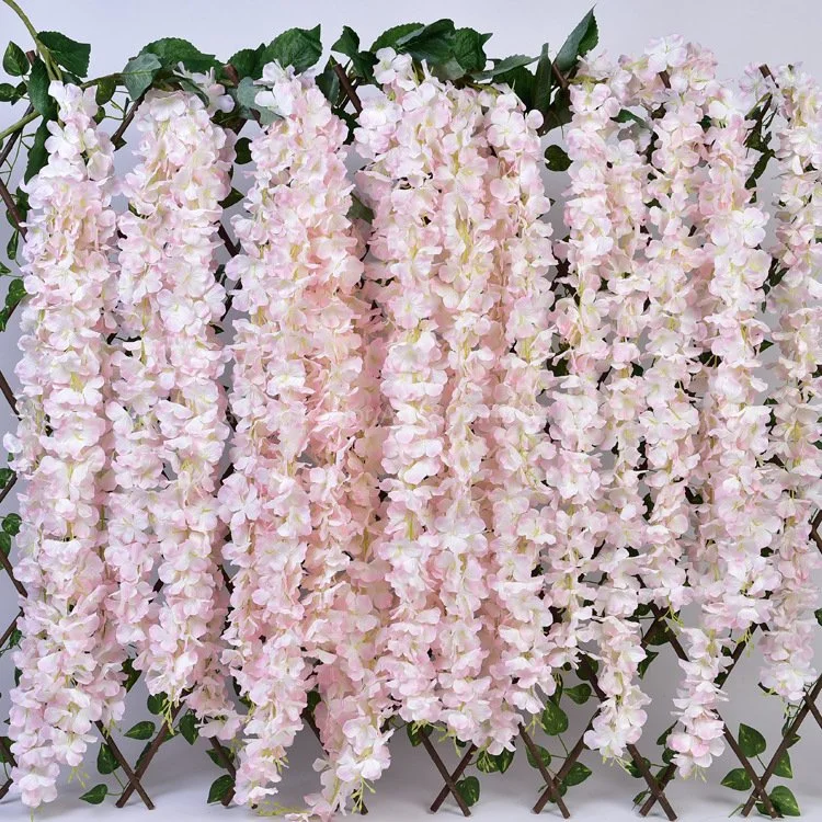 Soft Touch Hanging Artificial Flower Wedding Decoration Artificial Wisteria Flower in Bulk Wedding