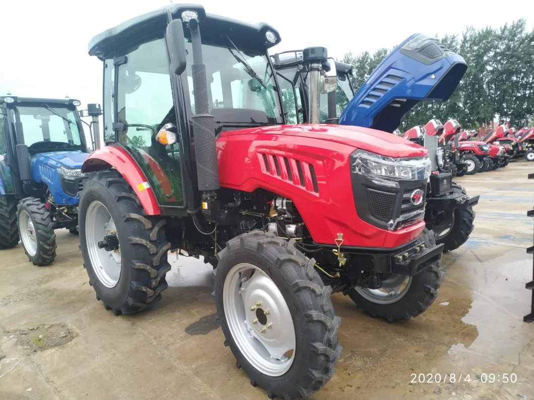 Agriculture Machine 90HP 100HP Four Wheel Tractors Walking Tractors Farm Lawn Loader Tractors