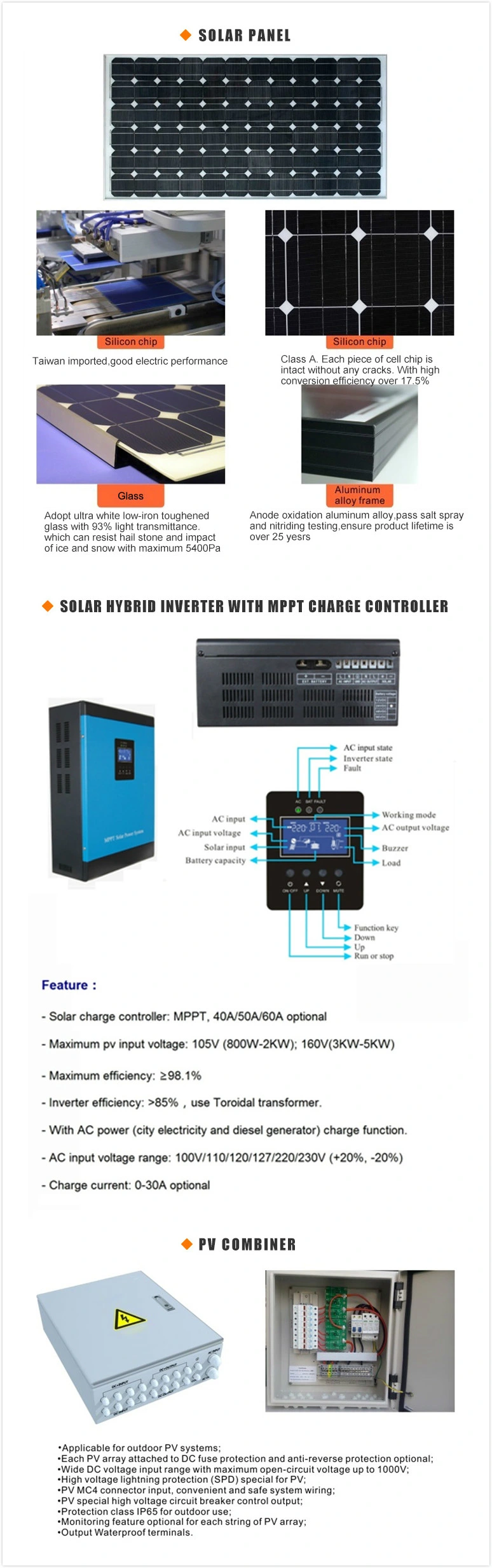 10kw Solar Kits, Solar Power Generator System Price 10kw Solar System for Home off Grid