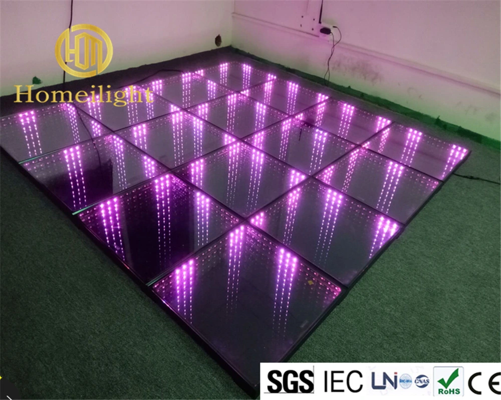 3D Glass LED Dance Floor for Stage Party Wedding Events Show