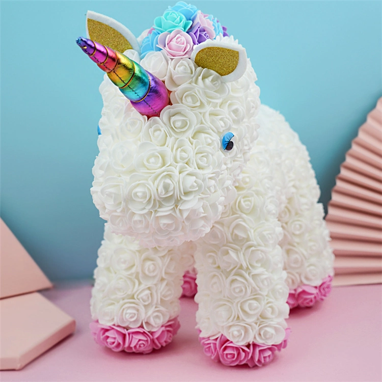 Valentine's Day Gift Rose Flower Unicorn Soap Flower Unicorn Immortal Flower