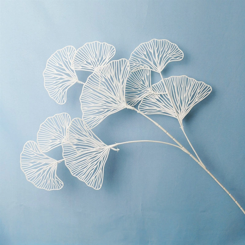 Cheap Gold Artificial Ginkgo Leaf for Home Wedding Decor