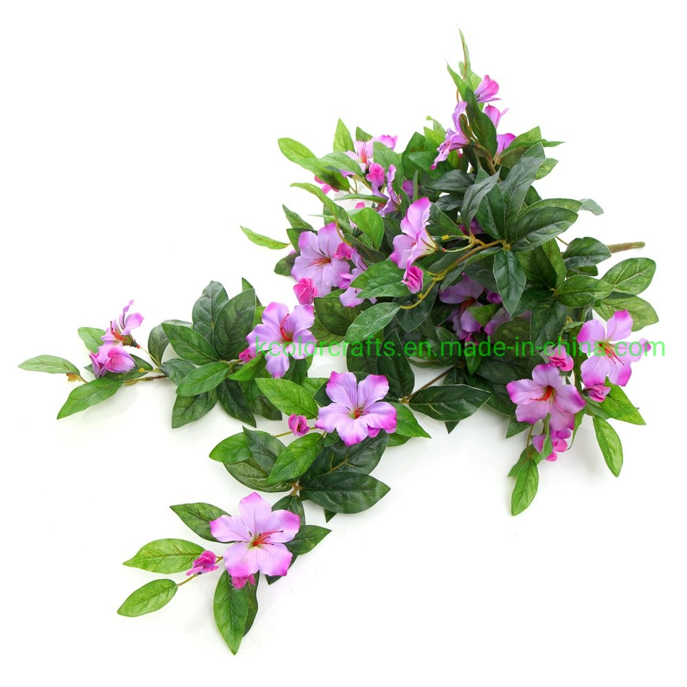 27.5 Inch Fabric Geraniums Flower Wholesale Artificial Flower Hanging for Home Decoration