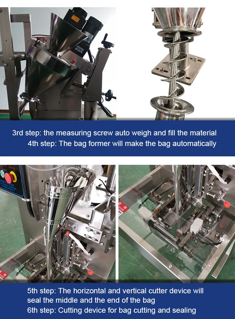 Small Pouch Packing Automatic Fine Coffee Powder Cinnamon Powder Chilli Powder Packing Machine