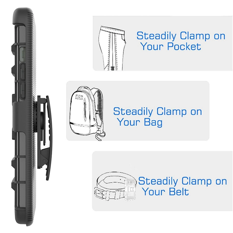 Mobile Phone Accessories Shockproof Cell Mobile Phone Case with Belt Clip for iPhone Samsung