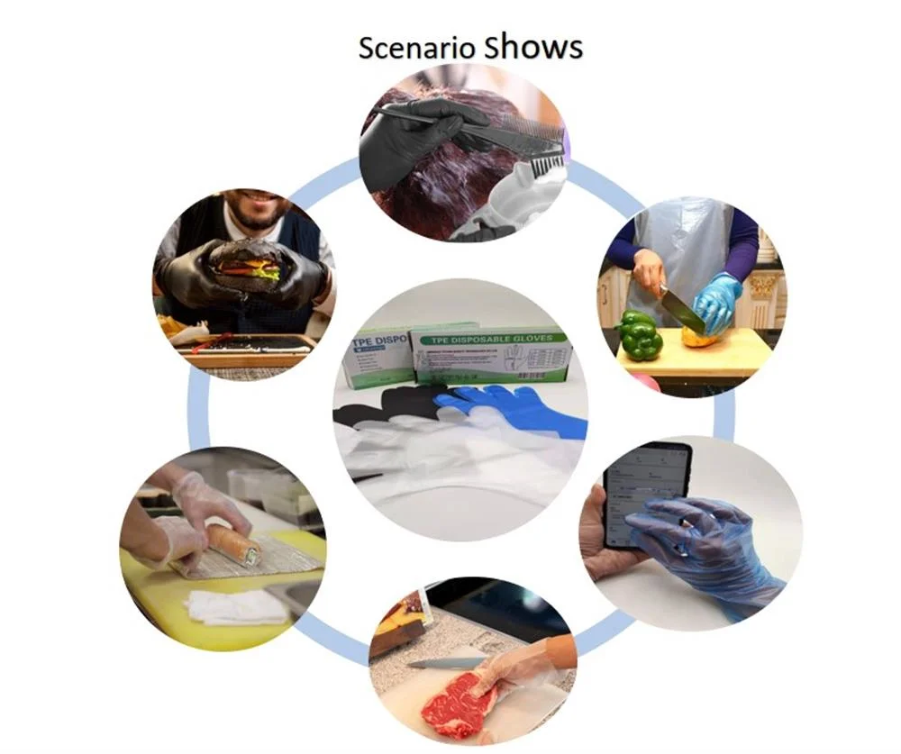 Food Grade Gloves High Elastic TPE Catering Kitchen for Oil Film Is Transparent Food-Grade Gloves