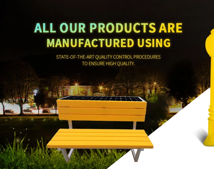 2019 New Solar Light Bench Illuminated Outdoor Bench