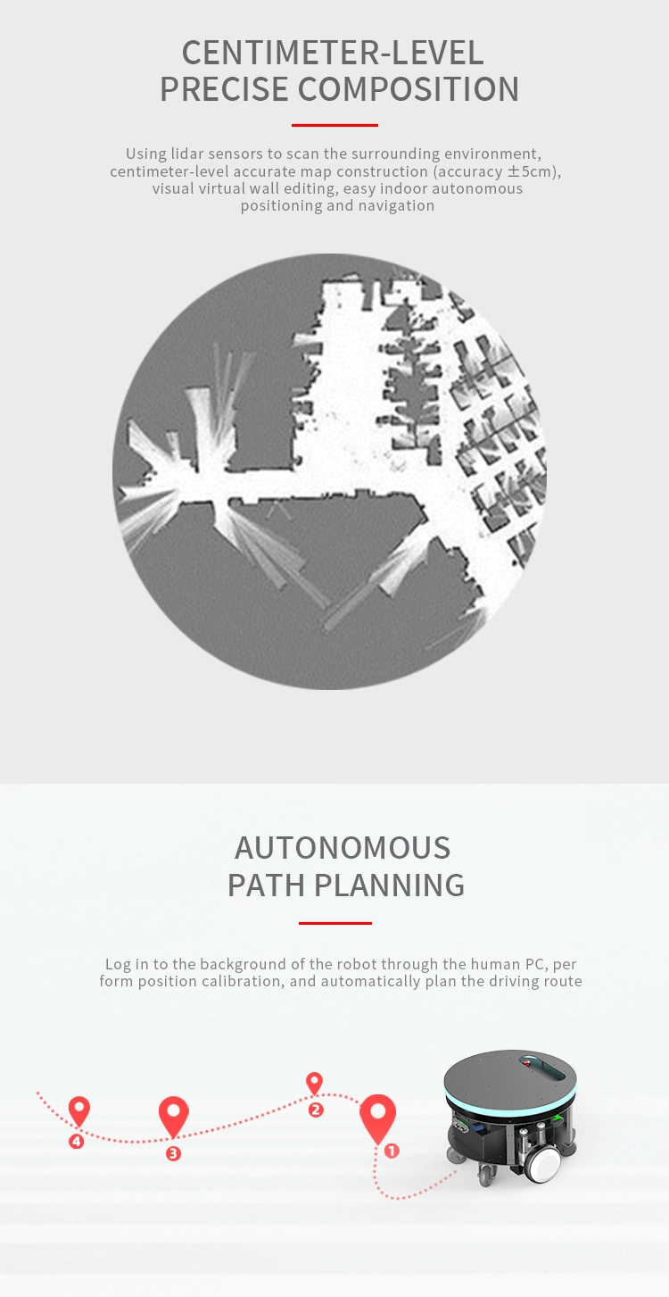 Factory Price Robot Platform Round Base Chassis Robot with API Sdk for Secondary Development