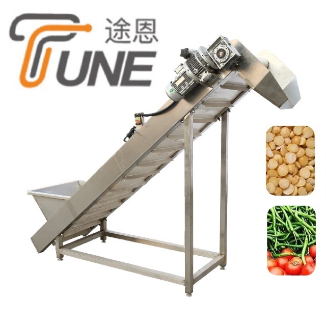 Fully Automatic Seafood Elevator Hoister Inclined Belt Conveyor