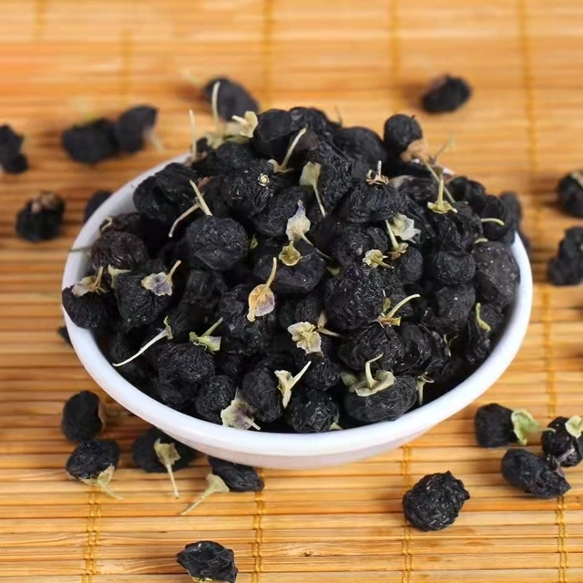 Organic Natural Wild Black Goji Berry Dried Lycii Wolfberry Lycium Ruthenicum for Healthy