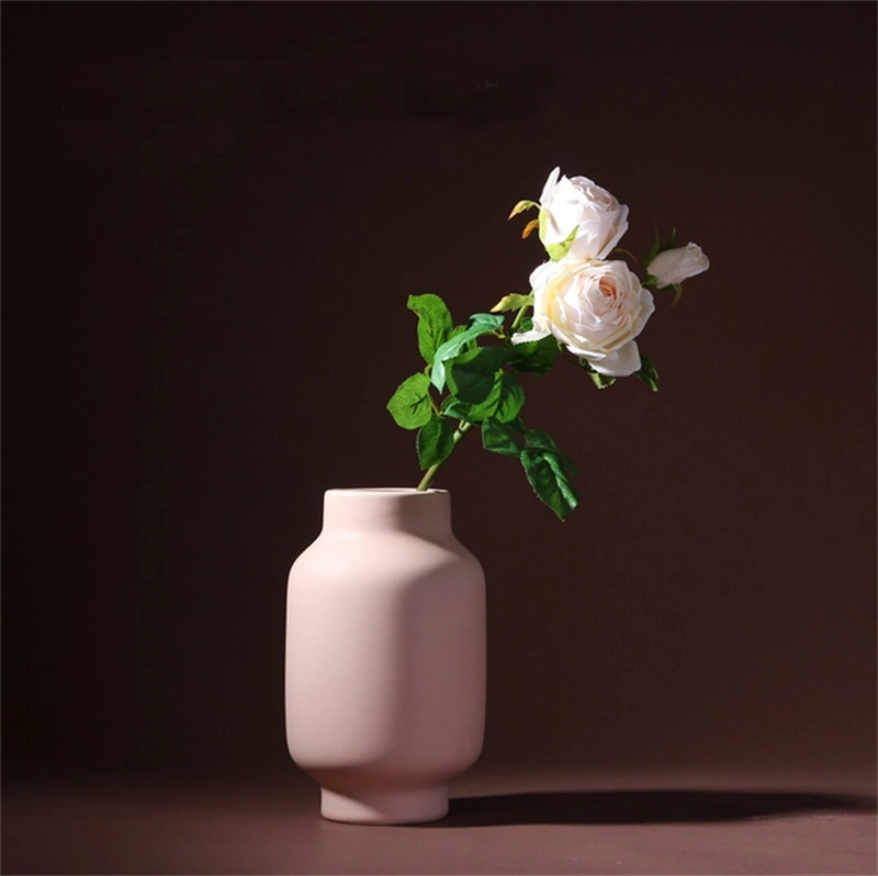 Hot Sale Home Decor Porcelain Flower Vase Creative Morandi Color Ceramic Flower Vase