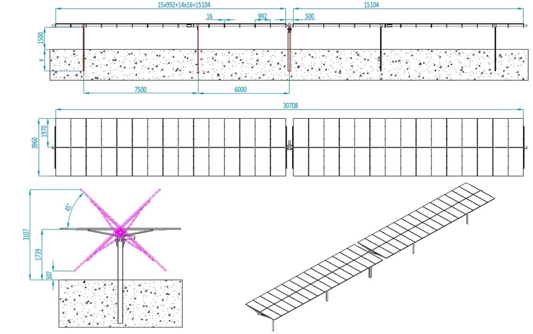 Single Axis Solar Tracking System Solar Sun Tracker