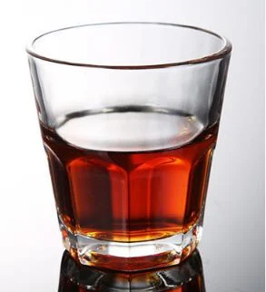 250ml Personalized Logo Round Bottom Whisky Glass Circle Glass Cup