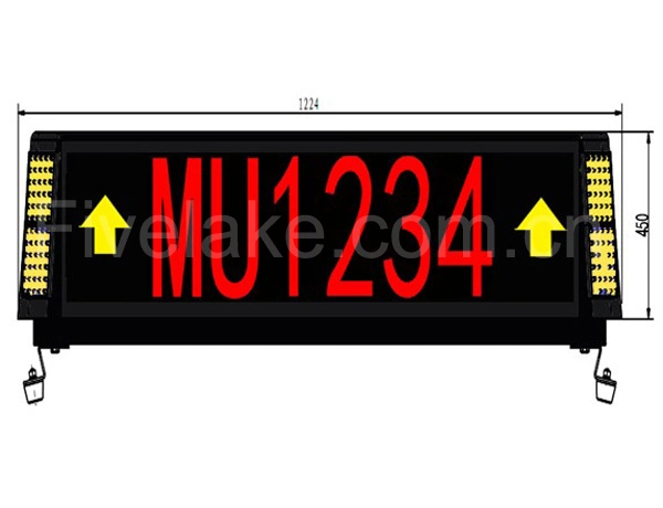 Dual Sided Airport LED Packing Guidance System