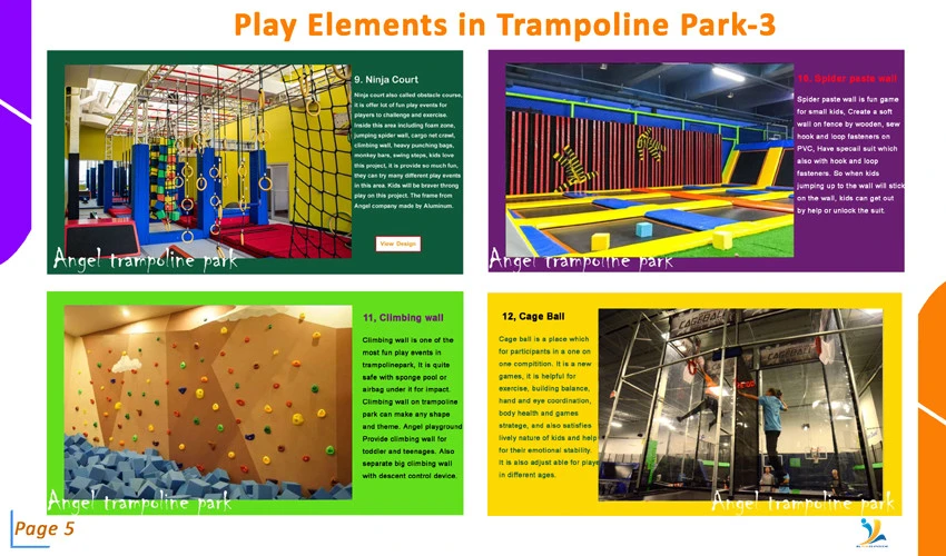 Designed as Your Place Indoor Trampoline Park for Fun Jumping