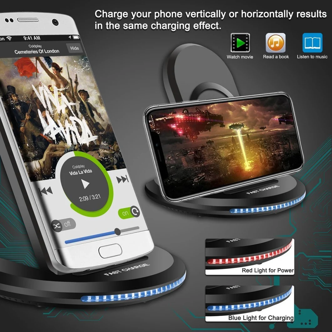 Fast Charger Mobile Phone Accessories Qi Wireless Charger U8