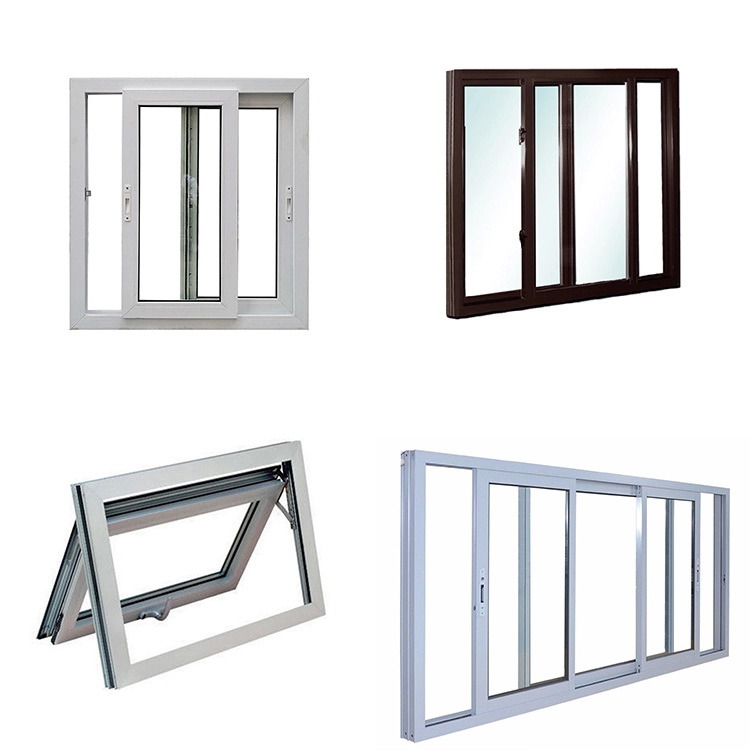 Wood Grain Color Anti-Theft Grille Casement Aluminum Arch Window