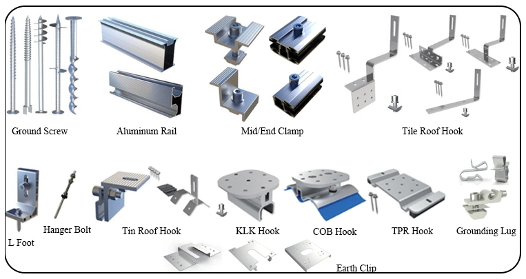 Solar Racking Steel Hook Roof Solar Panel Mounting Brackets