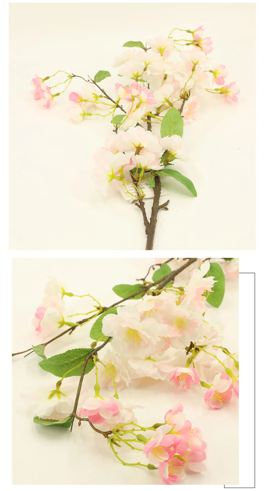 Cheap Artificial Silk Cherry Blossom Spray Flower Home Decoration Gfv-134