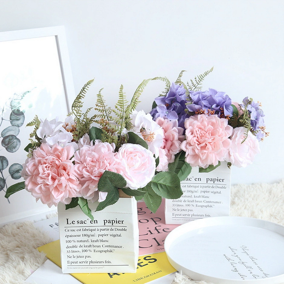 High Quality Decorative Silk Velvet Carnation Artificial Flowers for Sale